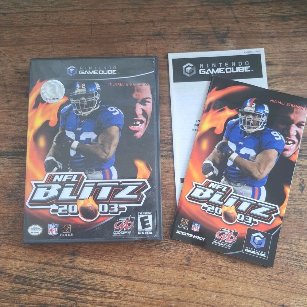 NFL Blitz 2003 Gamecube NO GAME  Case Cover Art & Manual ONLY Nintendo Football